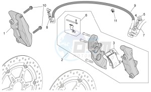 Tuono V4 1100 RR (EMEA, APAC) (AU, EU, HK, IS, JP, NZ, RC, S, T, VN) drawing Front brake caliper