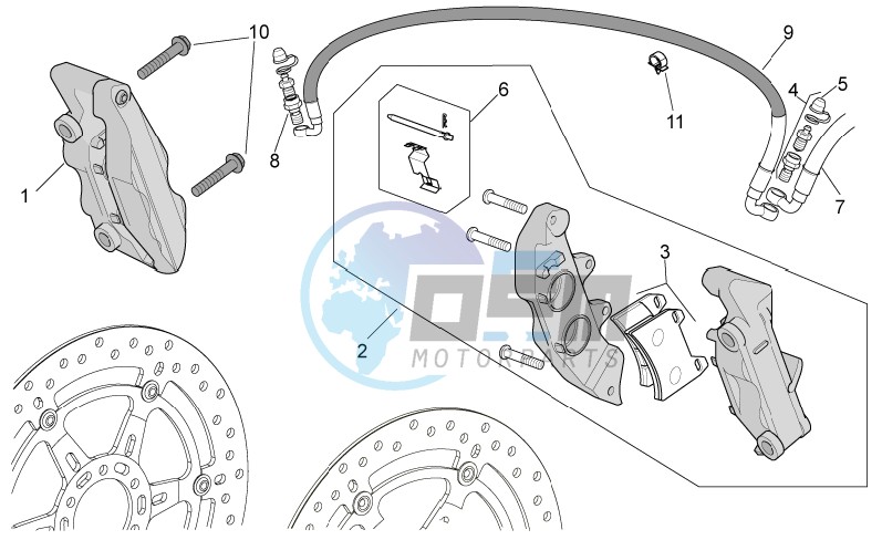 Front brake caliper