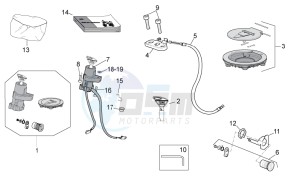 TUONO 1100 V4 FACTORY E4 ABS (NAFTA) drawing Lock hardware kit