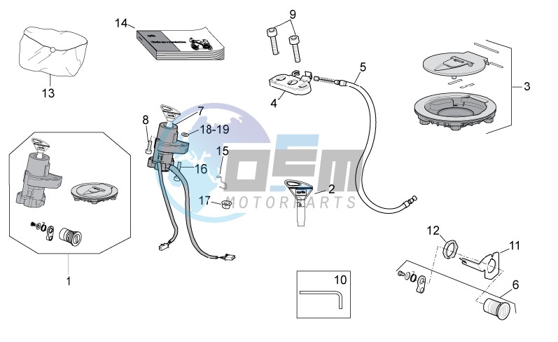 Lock hardware kit