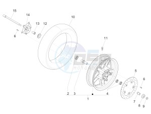 X Evo 250 Euro 3 drawing Front wheel