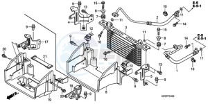 TRX500FEA Australia - (U / EC) drawing OIL COOLER