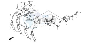 CB600F CB600F drawing IGNITION COIL