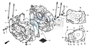 TRX450ES drawing CRANKCASE