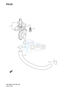 RM-Z250 (E3-E28) drawing FUEL COCK