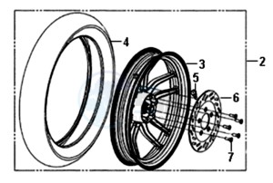 SYMPHONY ST 50 L5-L6 drawing REAR WHEEL