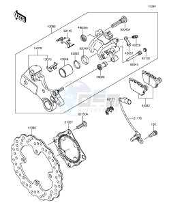 NINJA ZX-6R ZX636EGFA GB XX (EU ME A(FRICA) drawing Rear Brake