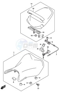 GSX-S750A drawing SEAT