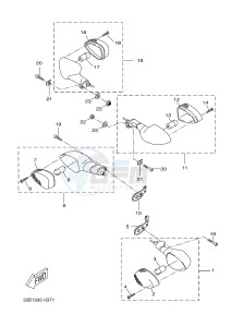 WR125X (22B8 22B8 22B8) drawing FLASHER LIGHT