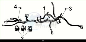 CRUISYM a 300 (LV30W3-EU) (M3) drawing WIRE HARNESS