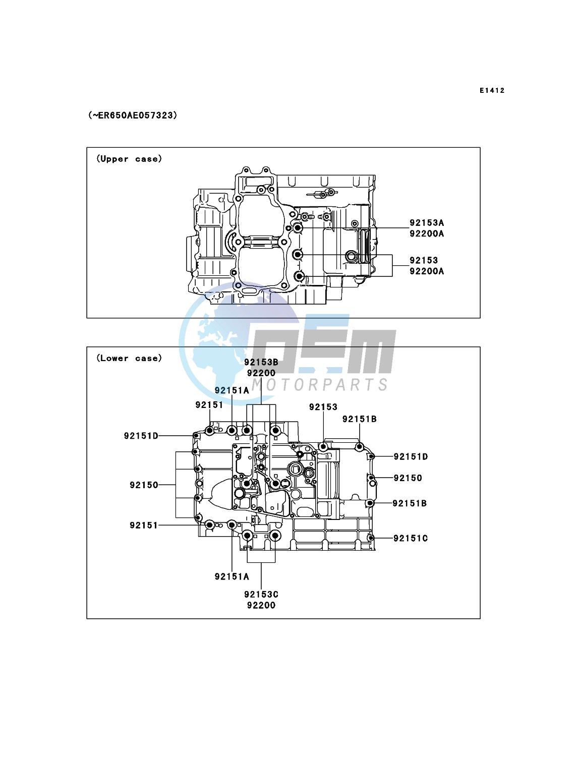 Crankcase Bolt Pattern