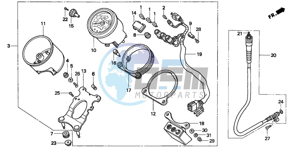 METER (VT1100CV/CW/C2)