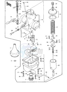 KE 175 D [KE175] (D2-D3) [KE175] drawing CARBURETOR   -- 80-81 KE175-D2_D3- -