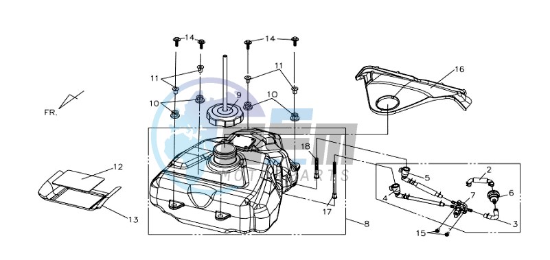 FUEL TANK - FUEL CUT