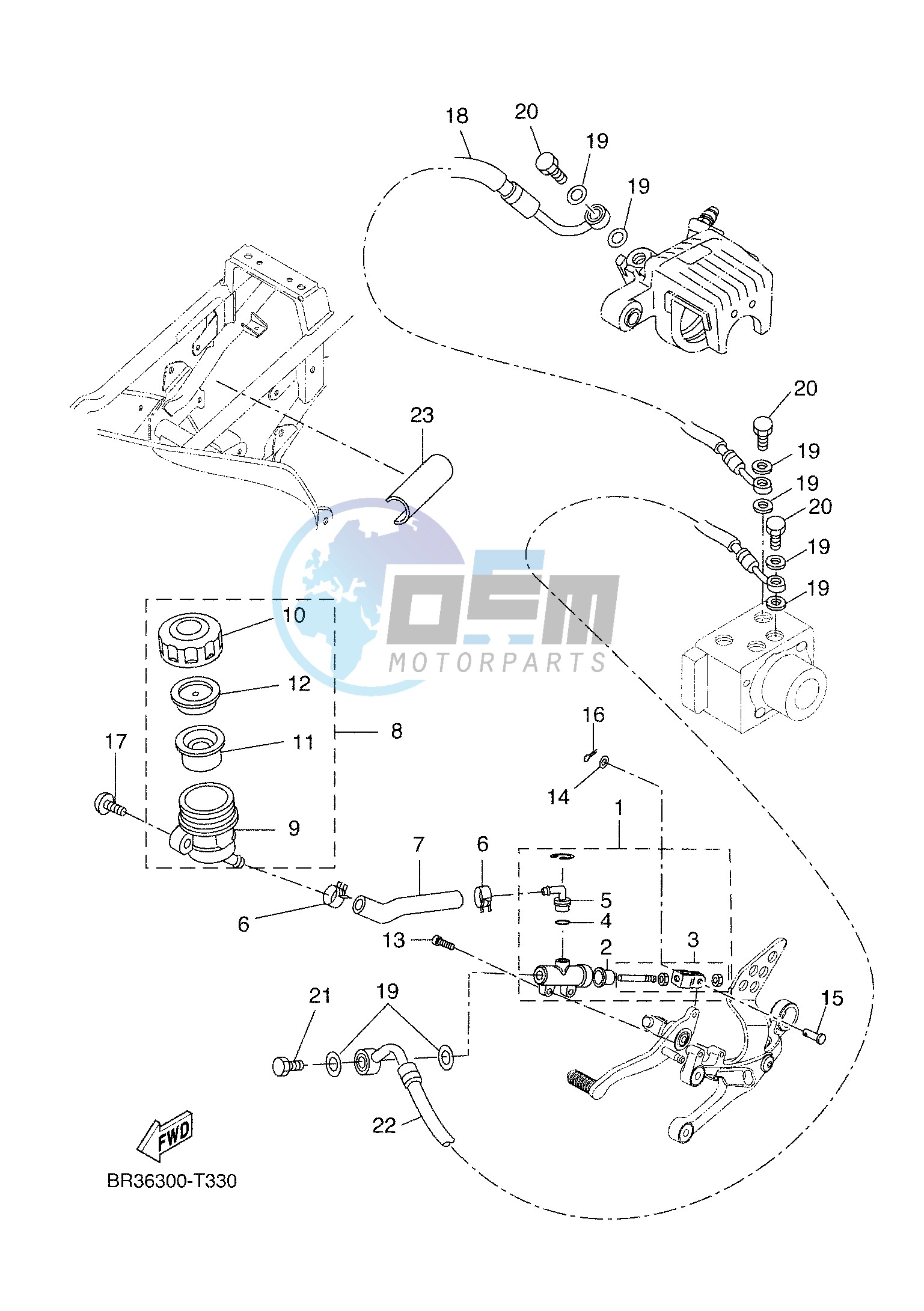 REAR MASTER CYLINDER