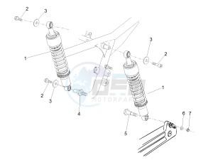 V7 II Stornello ABS 750 (USA) drawing Rear shock absorber