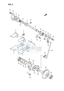 RMX250 (E3) drawing EXHAUST VALVE (MODEL K)