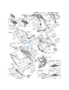 NINJA_300 EX300ADF XX (EU ME A(FRICA) drawing Cowling Lowers