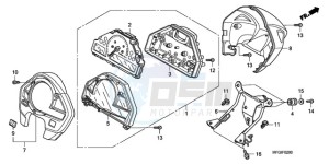 CB600FA France - (F / CMF) drawing METER