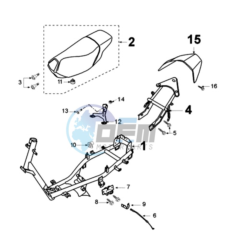 FRAME AND SADDLE