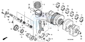 CB1100AD CB1100 ABS UK - (E) drawing CRANKSHAFT/ PI STON