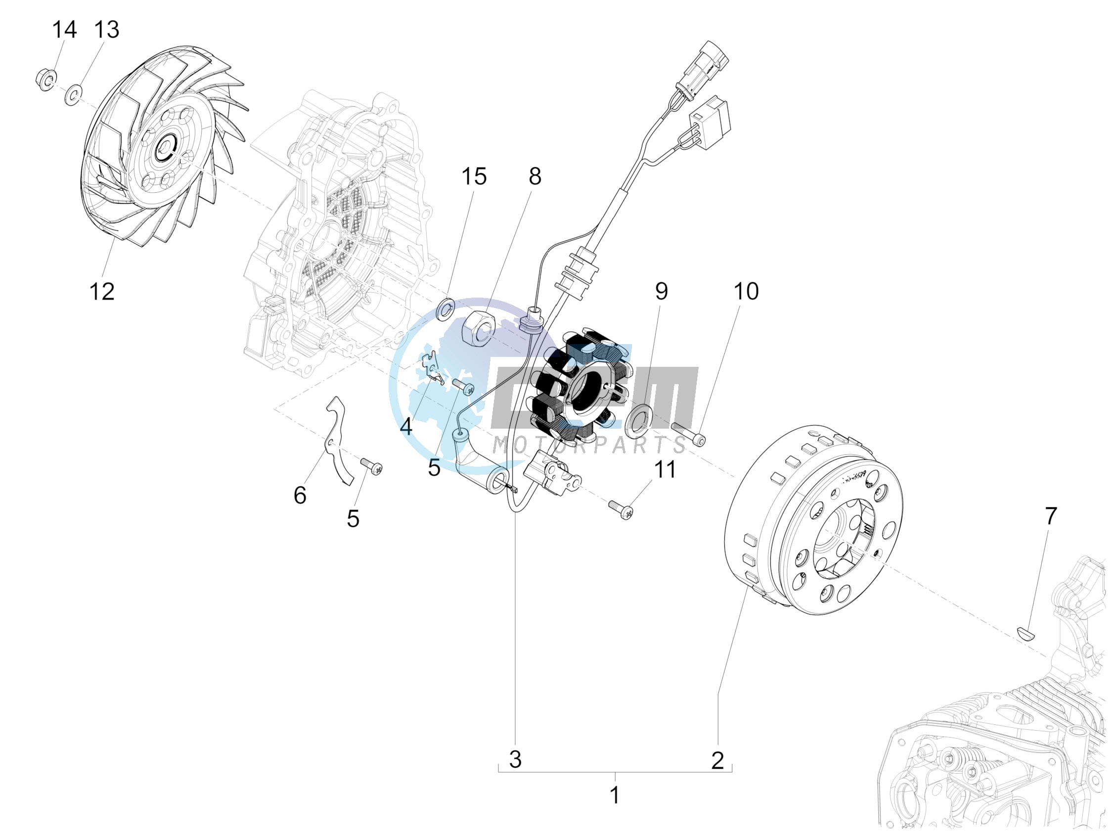 Flywheel magneto