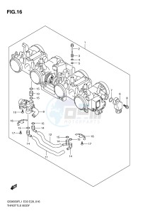 GSX650F (E3-E28) Katana drawing THROTTLE BODY (GSX650FAL1 E33)