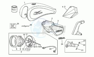 California III 1000 Carburatori Carburatori drawing Body-classic variant