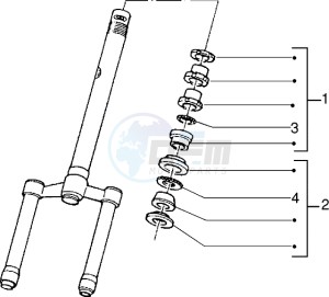 NRG 50 MC2 drawing Steering bearing ball tracks