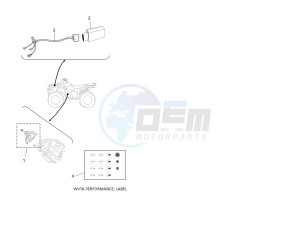 YFM450FWB KODIAK 450 (BHS1) drawing WVTA Performance, Labels