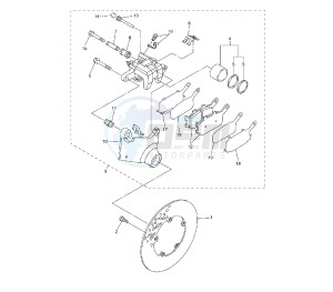 FZ6 S2 600 drawing REAR BRAKE CALIPER