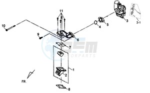 ORBIT II 50 TS L1-L6 drawing CARBURATOR