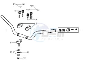 HUSKY 125 drawing HANDLEBAR