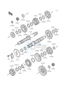 KL 250 D [KLR250] (D10-D14) [KLR250] drawing TRANSMISSION