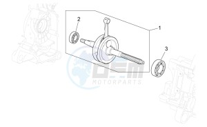 Scarabeo 100 4T e3 drawing Drive shaft