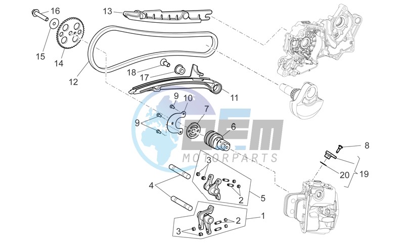 Front cylinder timing system