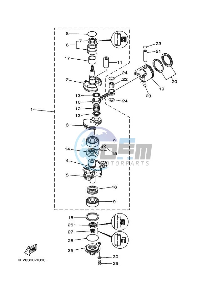 CRANKSHAFT--PISTON