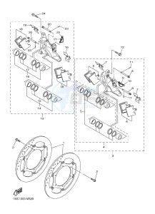 FJR1300A FJR1300A ABS (1MC1,1MC2 1MC6) drawing FRONT BRAKE CALIPER