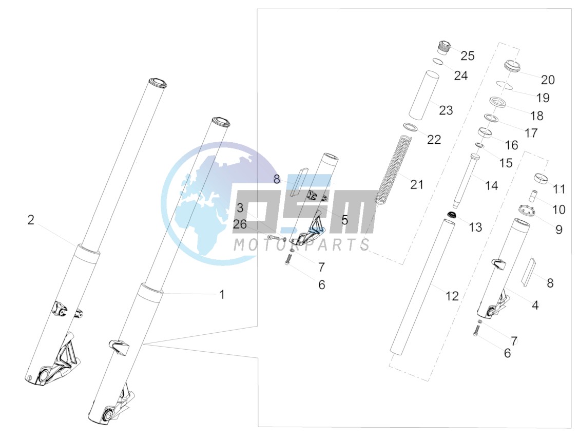 Front Fork Kaifa