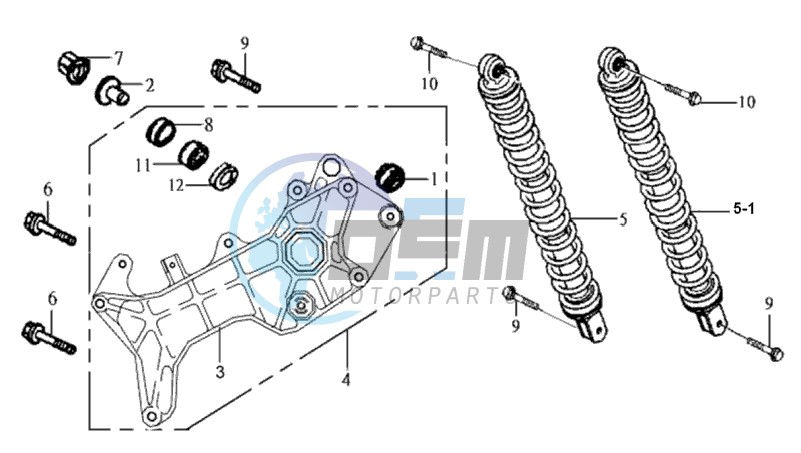 REAR SUSPENSION - REAR FORK