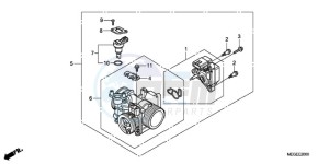 VT750C9 Ireland - (EK / MME) drawing THROTTLE BODY