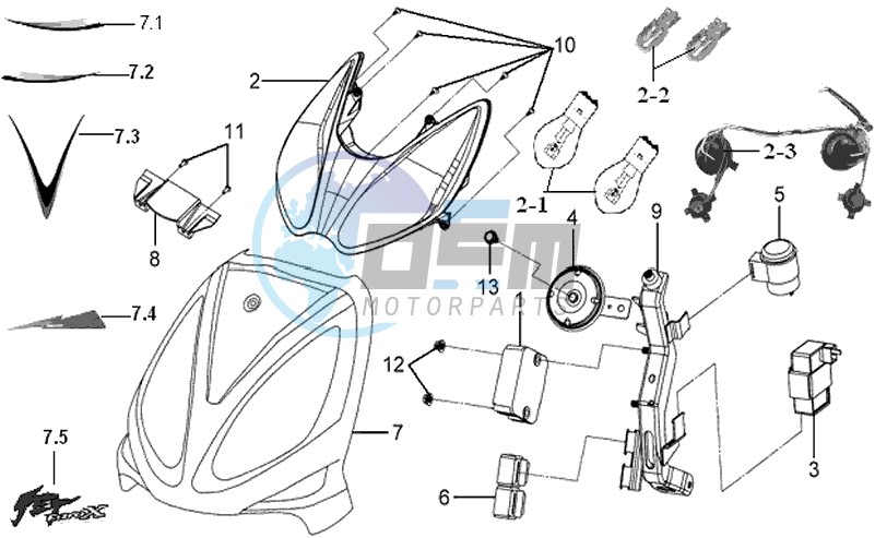 FR PLATE / HEAD LIGHT