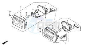 SH50 SCOOPY drawing HEADLIGHT