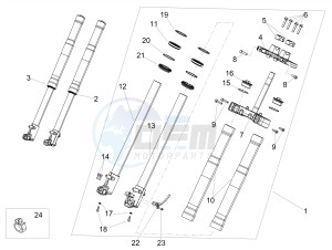 SX 125 E4 (APAC) drawing Fork