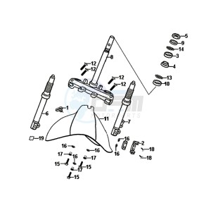 ALLO 50 (25 KM/H) (AJ05WA-NL) (L8-M0) drawing STEERING STEM FRONT CUSHION / ALLO 50 (25 KM/H) (AJ05WA-NL) (L8-M0)