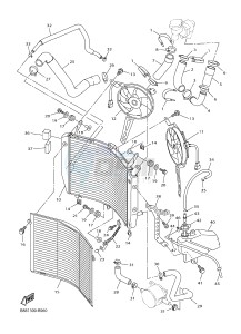 FJR1300A FJR1300-A FJR1300A ABS (B881) drawing RADIATOR & HOSE