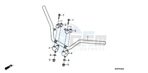 TRX500FPEB drawing HANDLE PIPE