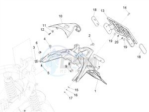 MEDLEY 150 4T IE ABS E3 2020 (APAC) drawing Rear cover - Splash guard