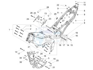 RS 125 RS 4T E4 ABS (EMEA) drawing Frame