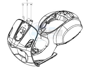 LX 125 4T drawing Frame - bodywork